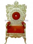 Kursi Pengantin Brass Wedding Maharaja Chair